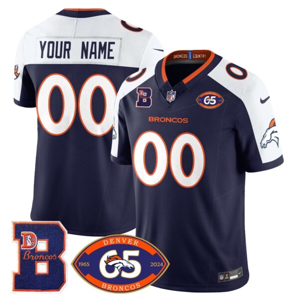 Custom Broncos 1959-2024 Jersey - The Broncos Jersey - All Stitched - Black Jersey