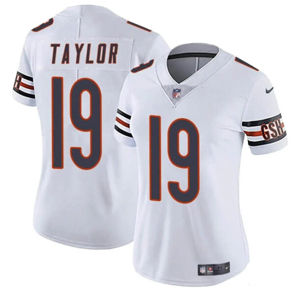 Chicago Bears #19 Tory Taylor White 2024 Vapor Stitched Jersey