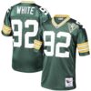 Reggie White Green Bay Packers 1993 Mitchell Ness Authentic Throwback Retired Player Jersey Green