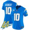Women's Chargers Vapor Limited Jersey V2 - All Stitched - Powder Blue - Justin Herbert