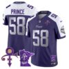 Men's Minnesota Vikings 2024 Prince Vapor Limited Jersey V2 - All Stitched - Purple Alternate - Prince 1958