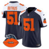 Men's Chicago Bears Throwback Vapor Limited Jersey - All Stitched - Navy Alternate - Dick Butkus