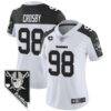 Women's Raiders Nevada Home Patch Vapor Jersey - All Stitched - Inverted - Maxx Crosby