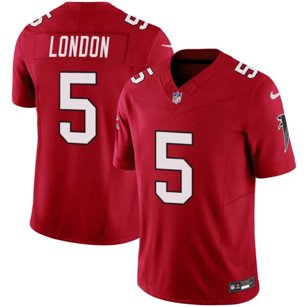 Men's Atlanta Falcons Vapor Limited Jersey - All Stitched - Red - Drake London