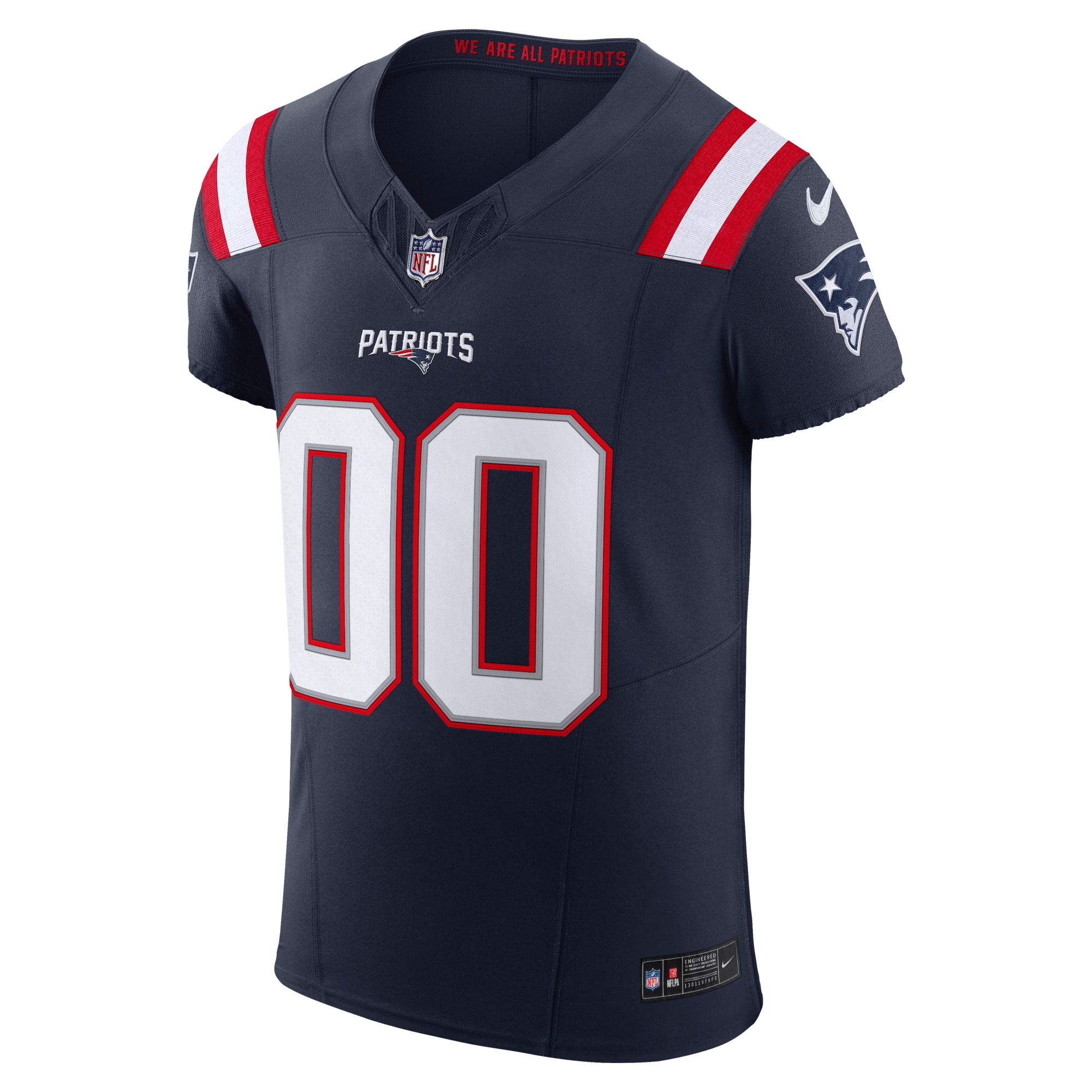 New England Patriots Nike Vapor FUSE Elite Custom Jersey Navy - Image 2