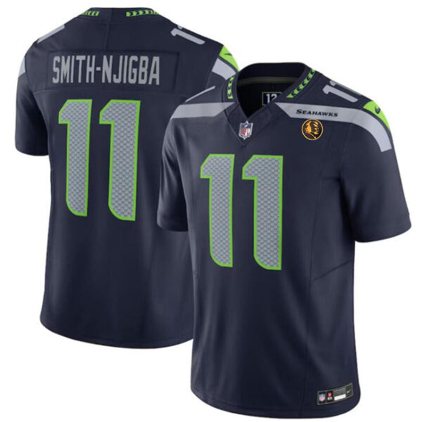 Seattle Seahawks #11 Jaxon Smith-Njigba Navy 2023 FUSE With John Madden Jersey