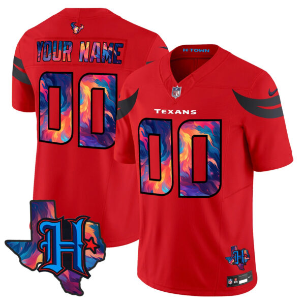 Houston Texans 2024 Special Vapor Limited Custom Jersey - All Stitched - Red Jersey