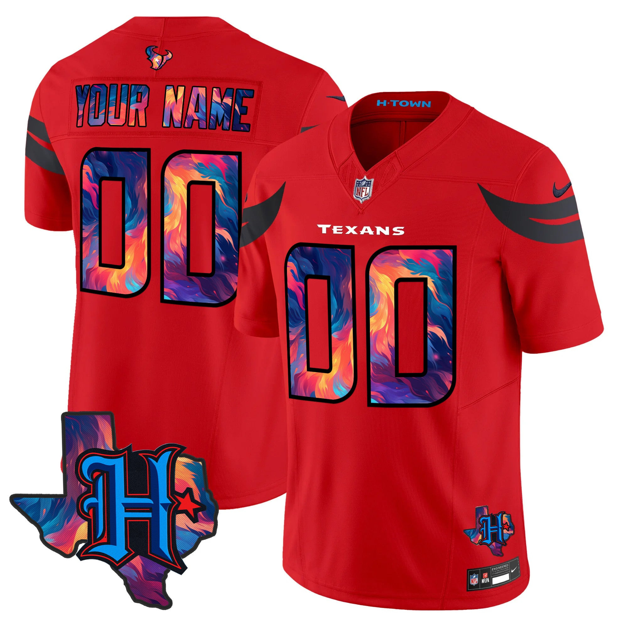 Houston Texans 2024 Special Vapor Limited Custom Jersey - All Stitched - Red Jersey