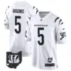 Mens Cincinnati Bengals 2024 Game Jersey Tee Higgins Jersey White Limited
