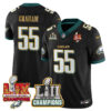 Philadelphia Eagles LII-LIX Super Bowl Champions Vapor Limited Gold Jersey - All Stitched - Black - Brandon Graham Jersey