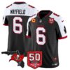 Tampa Bay Buccaneers 50th Season Patch Vapor Limited Jersey - All Stitched - Black Alternate - Baker Mayfield Jersey
