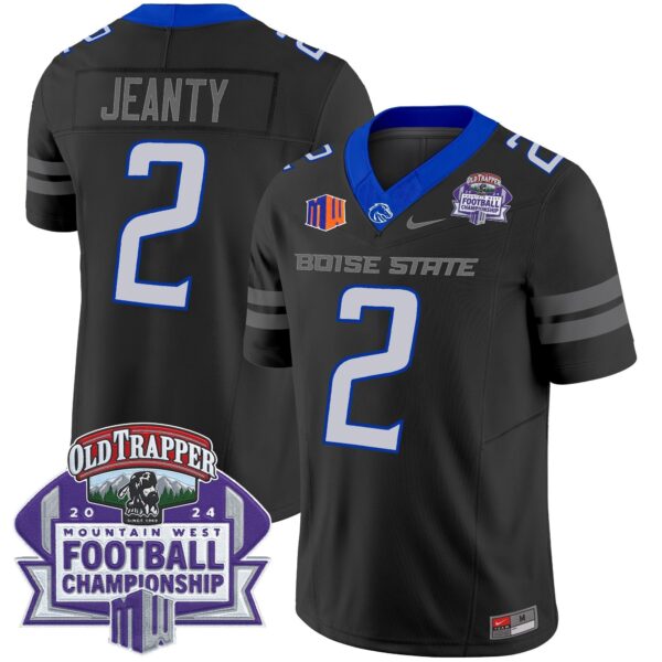 Boise State Broncos 2024 Championship Vapor Limited Jersey - All Stitched - Black - Ashton Jeanty Jersey