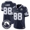 Cowboys “Dallas City” Patch Vapor Limited Jersey - All Stitched - Navy - CeeDee Lamb Jersey