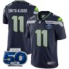 Seattle Seahawks 50th Season Vapor Limited Jersey - All Stitched - Navy - Jaxon Smith-Njigba Jersey