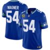 Seahawks Throwback & Gold Vapor Limited Jersey - All Stitched - Royal - Bobby Wagner Jersey