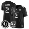 Tampa Bay Buccaneers Gothic Vapor Limited Jersey - John Madden Patch - All Stitched - Black - Emeka Egbuka Jersey