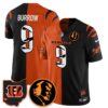 Cincinnati Bengals Vapor Limited Jersey - John Madden Patch - All Stitched - Black Orange - Joe Burrow Jersey