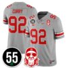 Ohio State Buckeyes Vapor Limited Jersey - Nick Mangold Patch - All Stitched - Gray - CaDenver Broncos Curry Jersey