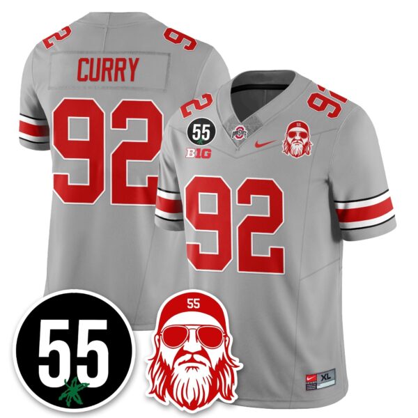 Ohio State Buckeyes Vapor Limited Jersey - Nick Mangold Patch - All Stitched - Gray - CaDenver Broncos Curry Jersey
