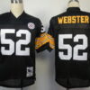 Pittsburgh Steelers #52 Mike Webster Black Throwback Jersey