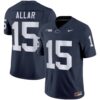 Men’s Penn State Nittany Lions Vapor Limited Jersey – All Stitched – Navy – Drew Allar