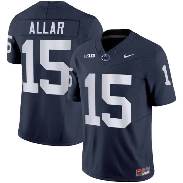 Men’s Penn State Nittany Lions Vapor Limited Jersey – All Stitched – Navy – Drew Allar
