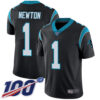 Panthers #1 Cam Newton Black Team Color Men’s Stitched Football 100th Season Vapor Limited Jersey