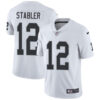 Nike Oakland Raiders #12 Kenny Stabler White Men’s Stitched NFL Vapor Untouchable Limited Jersey