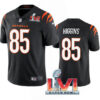 Men’s Cincinnati Bengals #85 Tee Higgins 2022 Black Super Bowl LVI Vapor Limited Stitched Jersey