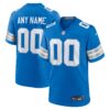 Detroit Lions Nike Custom Game Jersey Blue