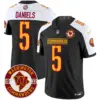 Mens Washington Commanders 2024 Vapor Limited Jersey Est 1932 Patch Jayden Daniels Jersey Black Alternate