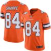 Nike Broncos #84 Shannon Sharpe Orange Men’s Stitched NFL Limited Rush Jersey