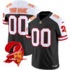 Tampa Bay Buccaneers Throwback Vapor Limited Custom Jersey V2 – All Stitched – Men – Black Alternate