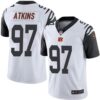 Nike Bengals #97 Geno Atkins White Men’s Stitched NFL Limited Rush Jersey