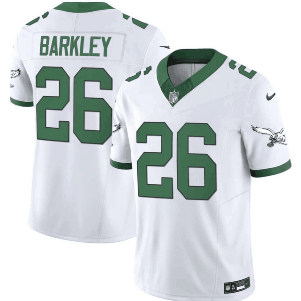 Philadelphia Eagles #26 Saquon Barkley White 2023 FUSE Vapor Untouchable Throwback Stitched Football Jersey