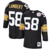 Jack Lambert Pittsburgh Steelers 1975 Mitchell Ness Authentic Throwback Retired Player Jersey Black
