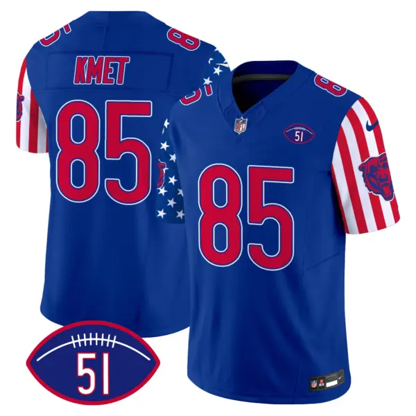 Mens Chicago Bears American Style Vapor Limited Jersey Cole Kmet Jersey Royal