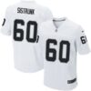 Men’s Oakland Raiders #60 Otis Sistrunk White Retired Player NFL Nike Elite Jersey