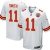 Nike Kansas City Chiefs #11 Alex Smith White Game Jersey