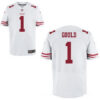 Men’s San Francisco 49ers #1 Robbie Gould White Road Stitched NFL Nike Elite Jersey