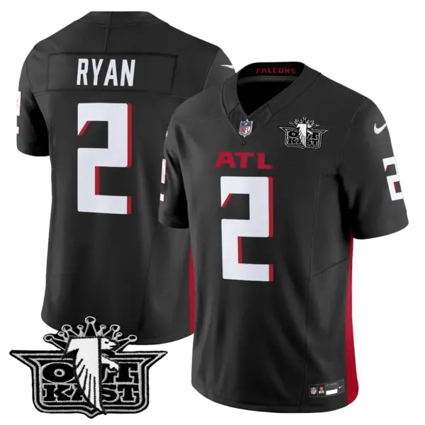 Mens Outkast X Atlanta Falcons 2024 Vapor Limited Jersey V2 Matt Ryan Jersey Black