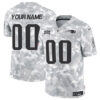 New England Patriots Active Player Custom 2024 FUSE Arctic Camo Salute To Service Limited Football Stitched Jersey