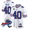 Mens Buffalo Bills New York Patch Game Jersey Von Miller Jersey White