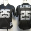 Oakland Raiders #25 Fred Biletnikoff Black Throwback Jersey