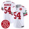 Men’s 49ers Mexico Faithful To The Bay Patch Vapor Jersey – All Stitched – White – Fred Warner