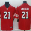 Men’s NFL San Francisco 49Ers #21 Deion Sanders Red Untouchable Limited Stitched Jersey