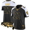 Men’s Ravens Maryland Patch Vapor Gold Jersey – All Stitched – Alternate – Derrick Henry