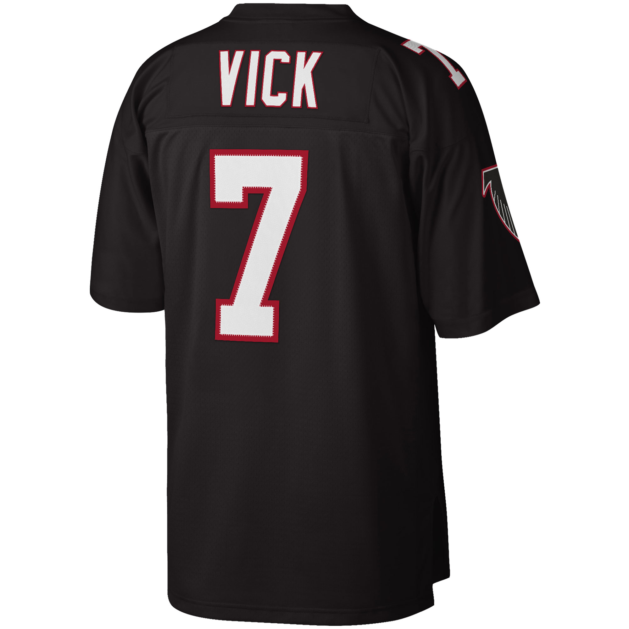 Michael Vick Atlanta Falcons Mitchell Ness Big Tall 2002 Retired Player Replica Jersey Black - Image 3