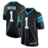 Cam Newton 1 Carolina Panthers Men’s Game Jersey – Black