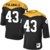 Men’s Pittsburgh Steelers #43 Troy Polamalu Black Retired Player 1967 Home Throwback NFL Jersey